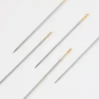 Иглы швейные, d=0.8 мм, с золотым ушком, самовдеваемые, 12 шт.