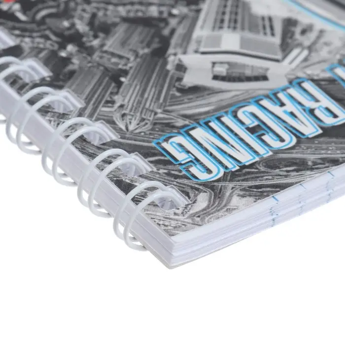 Блокнот А7, 40 листов в клетку на гребне Hatber &laquo;Автопанорама&raquo;, обложка мелованный картон, блок 65 г/м&sup2;, МИКС 6 видов