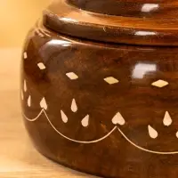 Ваза для конфет "Ассорти" 15х15х10 см, дерево шишам