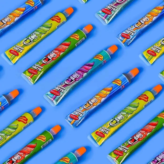 Десерт желейный &laquo;Зубная паста&raquo; ассорти, 55 мл