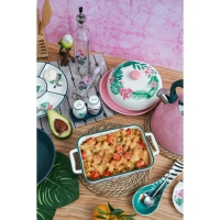 Блинница Доляна &laquo;Тропики&raquo;, d=23 см, цвет белый