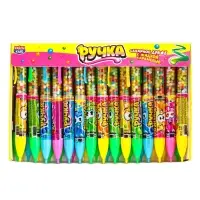 Сахарное драже с жидкой карамелью &laquo;Ручка&raquo; ассорти 8г*30шт*12