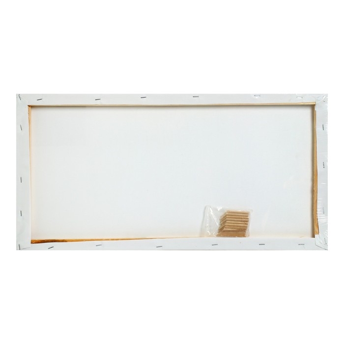 Холст на подрамнике, хлопок 100%, 1,6 х 30 х 60 см, акриловый грунт, среднезернистый, 380 г/м&sup2;