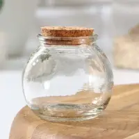 Баночка стеклянная для специй с пробковой крышкой Доляна &laquo;Парфе&raquo;, 120 мл, 7&times;7 см