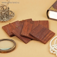 Подставка под горячее "Домик" дерево (набор 6 штук) 8,5х10х10 см