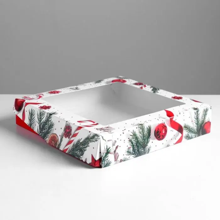 Коробка складная &laquo;Поздравляю!&raquo;, 20 х 20 х 4 см