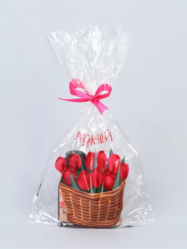 Набор: чай варенье бальзам "8 марта с розами" в пакете