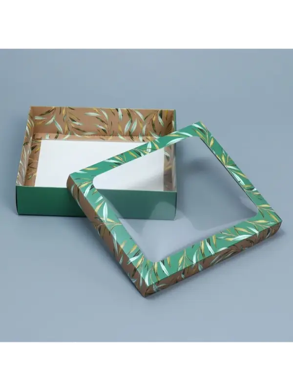 Коробка подарочная, упаковка, &laquo;Эко&raquo; , 23.5 х 20.5 х 5.5 см