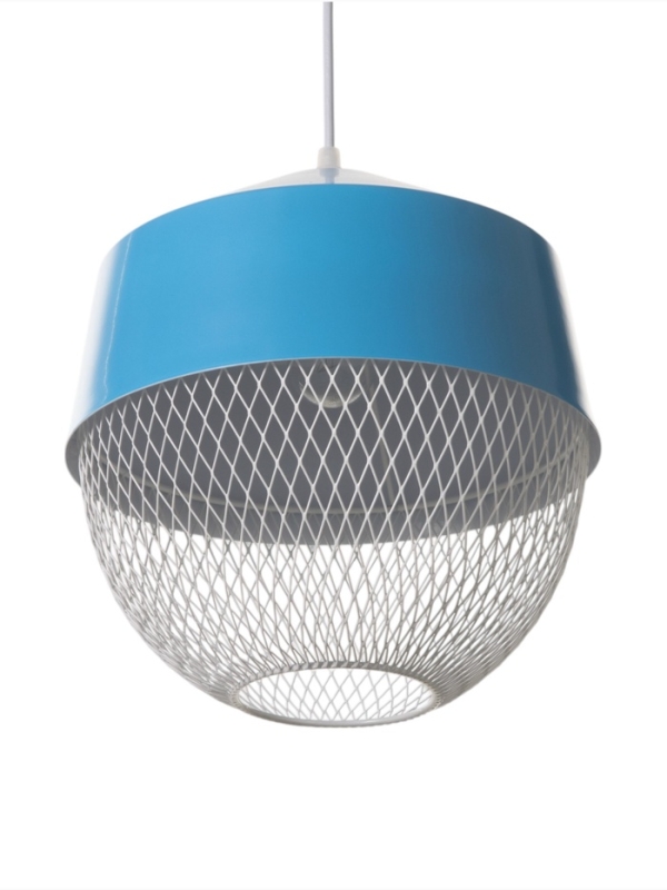 Светильник Lea 1х40Вт Е27 синий 26х26х32см