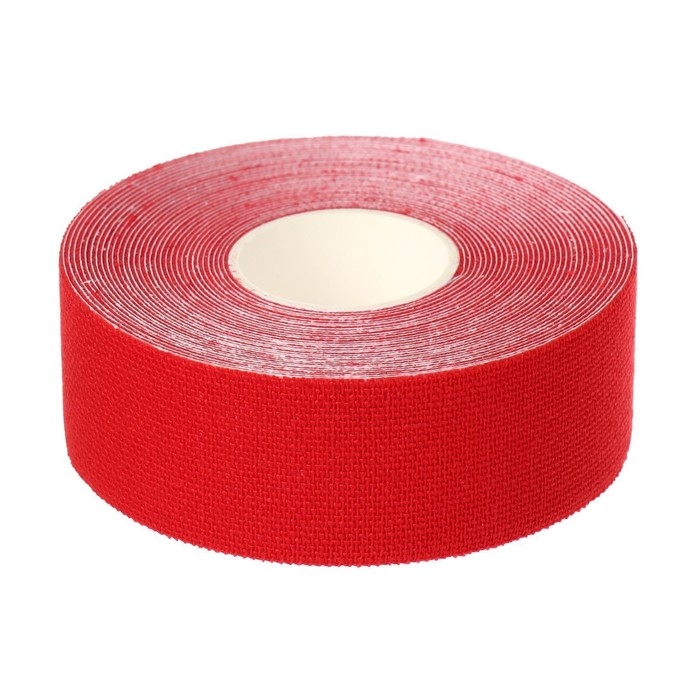 Кинезио - тейп, 2,5 см &times; 5 м, цвет красный
