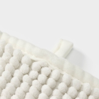 Коврик для дома LaDо́m, букли, плотность 1000 г, 50&times;80 см, цвет белый