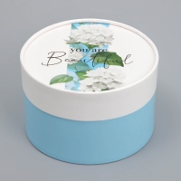 Коробка подарочная, упаковка, &laquo;Гортензия&raquo;, 12 х 12 х 8 см