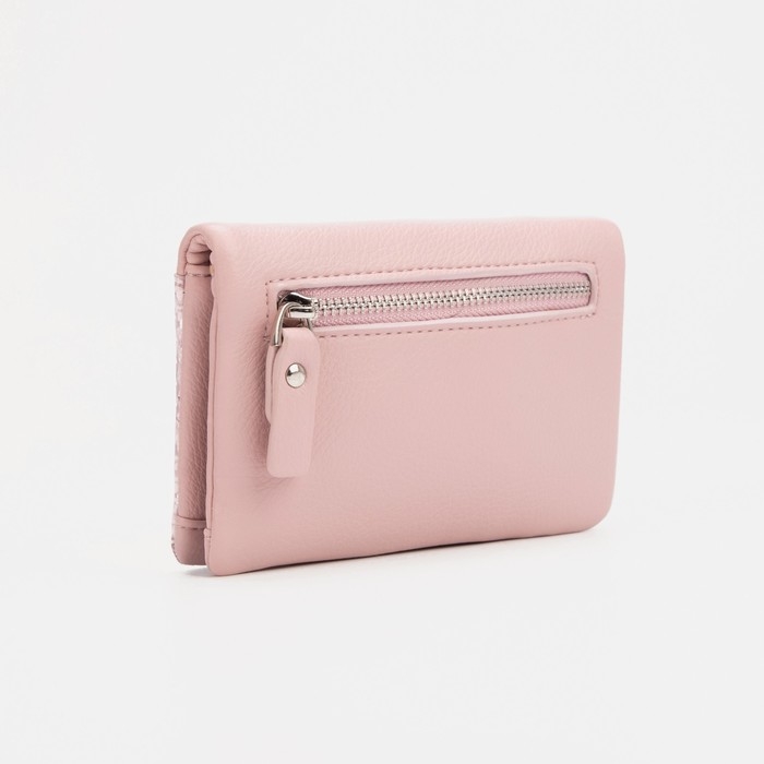 Кошелёк женский на магните, цвет розовый