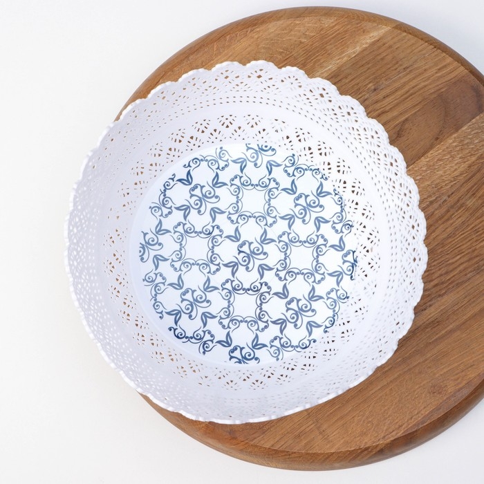 Ваза для хлеба и фруктов &laquo;Зефир. Принт&raquo;, d=20 см, цвет МИКС