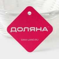 Корзинка для подачи Доляна &laquo;Молоко&raquo;, 25&times;18&times;6,5 см, цвет белый