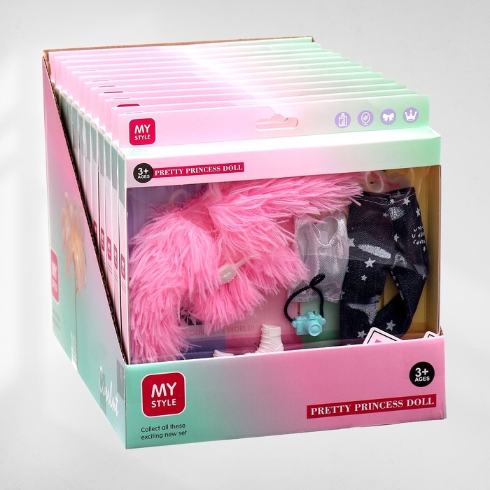 Одежда и аксессуары для куклы: куртка, брюки, топ