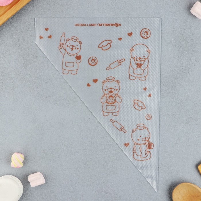 Кондитерские мешки &laquo;Мишки&raquo;,(L) 38 х 24 см, 50 шт