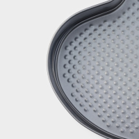 Форма для выпечки Доляна &laquo;Элин. Сердце&raquo;, 28,5&times;25,5&times;6,6 см, съёмное дно, антипригарное покрытие, цвет чёрный