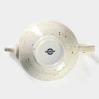 Чайник фарфоровый заварочный Magistro Mediterana, 900 мл, цвет бежевый