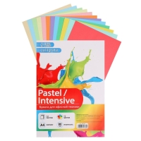 Бумага цветная А4, 12 листов, 12 цветов Calligrata, тонированная в массе, 80 г/м&sup2;