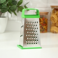 Тёрка &laquo;Универсал&raquo;, 4 грани,с крышкой-дозатором и с пластмассовой ручкой 11&times;8,5&times;22 см, цвет МИКС