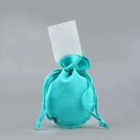 Мешок замшевый  &laquo;Подарок&raquo;, тиффани, тиснение, 9 &times; 12 см