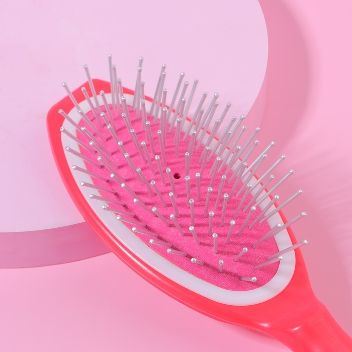 Расчёска массажная, 20 &times; 5 см, цвет МИКС