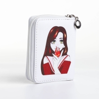 Кошелёк детский на молнии &laquo;Выбражулька&raquo;, цвет белый