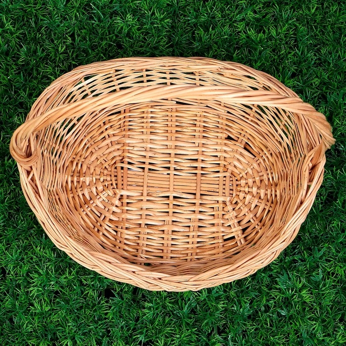 Корзина &laquo;Лексус&raquo;, дно=26х18 см, верх= 35&times;28 см, H=7/10/35 см, ручное плетение, ива