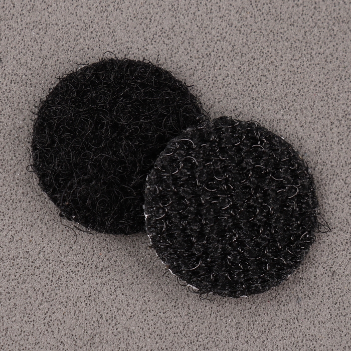 Липучка на клеевой основе &laquo;Круг&raquo;, набор 55 шт., размер 1 шт: 1,5 см, цвет чёрный