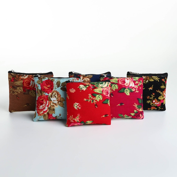 Кошелёк женский на молнии, цвет МИКС