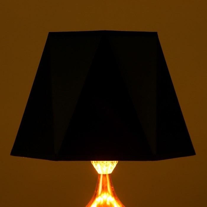 Абажур E27 черно-золотой 28х25х19 см