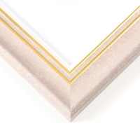 Фоторамка пластик 30х40 см "Дора" мокко с золотом 44,8х34,8х1,4 см