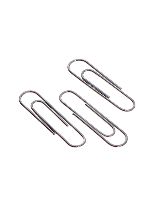 Скрепки 22мм никелированные в пластиковой тубе 400 штук