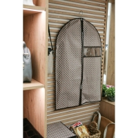 Чехол для одежды Доляна &laquo;Браун&raquo;, ПВХ окно, плотный, 90&times;60 см, цвет коричневый