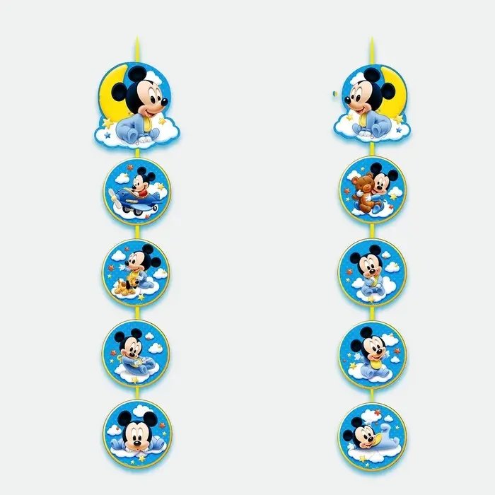 Гирлянда на люверсах &laquo;Мне 1 год&raquo;, длина 140 см, Микки Маус