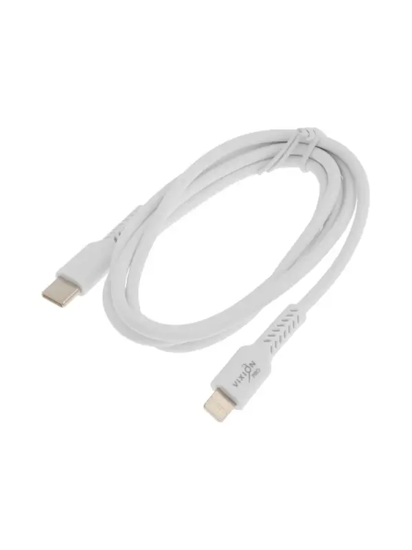 Кабель VIXION PRO VX-27i, Type-C - Lightning, 10 Вт, 1 м, белый