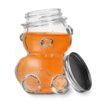 Баночка стеклянная для мёда и варенья &laquo;Медвежонок&raquo;, 170 мл, 7&times;10 см