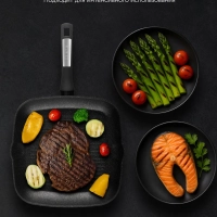 Сковорода гриль Monolit-28 см с антипригарным покрытием