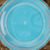 Набор банок для хранения продуктов с крышкой &laquo;Фиджи&raquo;, 3 шт, 0,7 л, цвет крышки МИКС