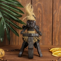 Сувенир дерево "Аборигены на мопеде" 18 см