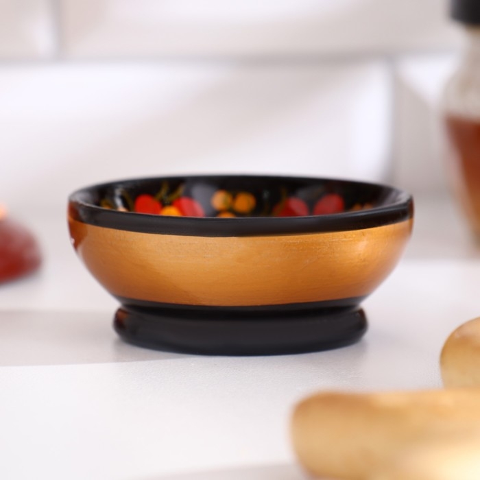 Солонка для каравая, 6,5&times;3 см, хохлома