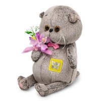 Мягкая игрушка &laquo;Басик BABY&raquo;, с подснежниками, 20 см