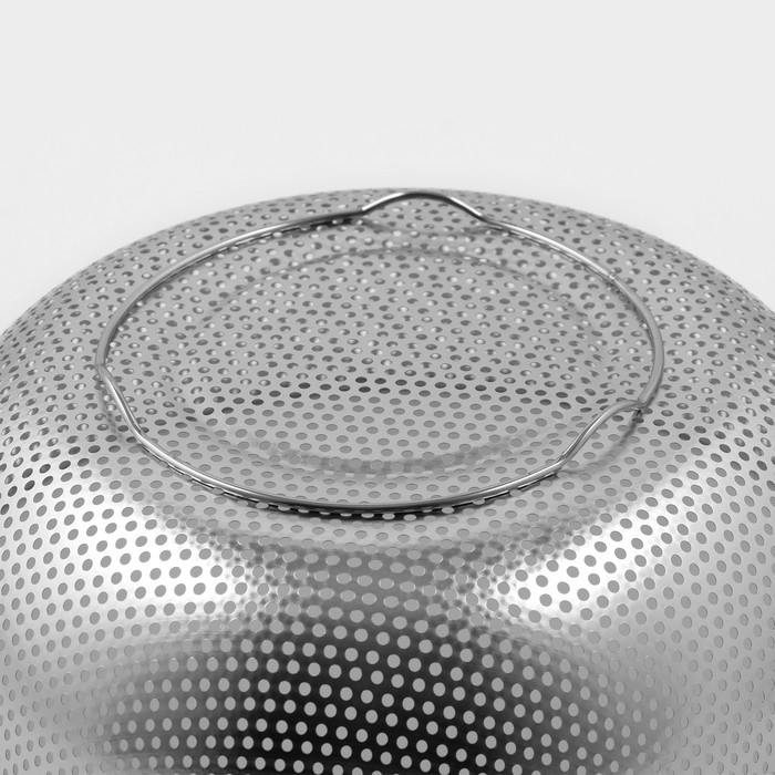 Дуршлаг из нержавеющей стали с ручками &laquo;Марко&raquo;, d=25,5 см, две ручки