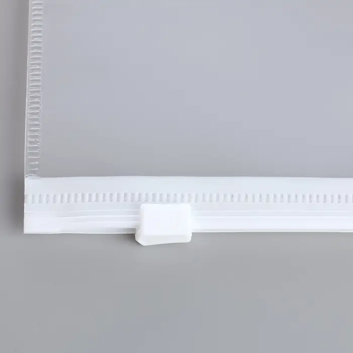 Папка-конверт на ZIP-молнии A5, 150 мкм, Calligrata, карман для визитки, прозрачная, белая молния