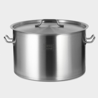 Кастрюля Hanna Kn&ouml;vell с крышкой, 35 л, d=40 см, h=26 см, толщина 1 мм, дно ТРС, толщина дна 4.6 мм, 201 сталь, индукция