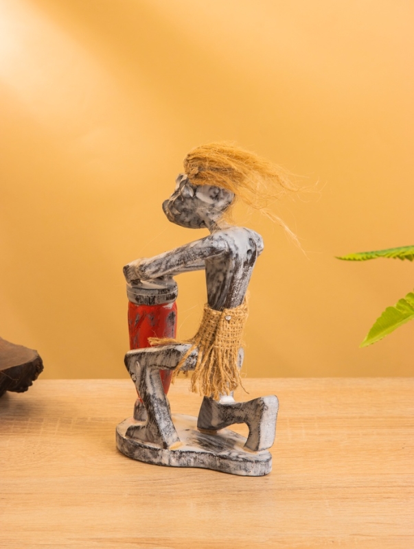 Сувенир &laquo;Абориген барабанщик&raquo;, 7&times;10&times;17 см, дерево