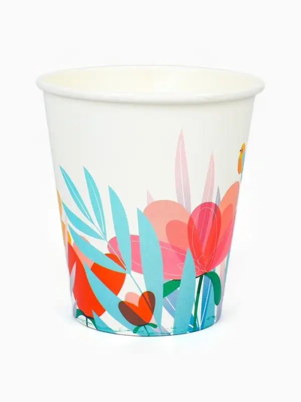 Стакан одноразовый бумажный &laquo;Лето&raquo;, 250 мл
