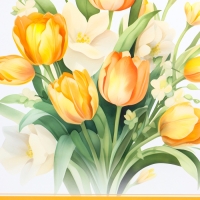 Пакет подарочный ламинированный вертикальный &laquo;Тюльпаны&raquo;, XL 40 &times; 49 &times; 19 см