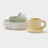 Форма для запекания Доляна &laquo;Зефир&raquo;, 1 л, d=23 см, круглая, керамика, белая